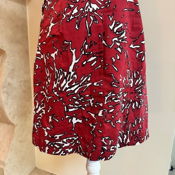 The Limited Red Coral Animal Print Strapless Mini Womens Size 8 Pockets Beach - Picture 7 of 16